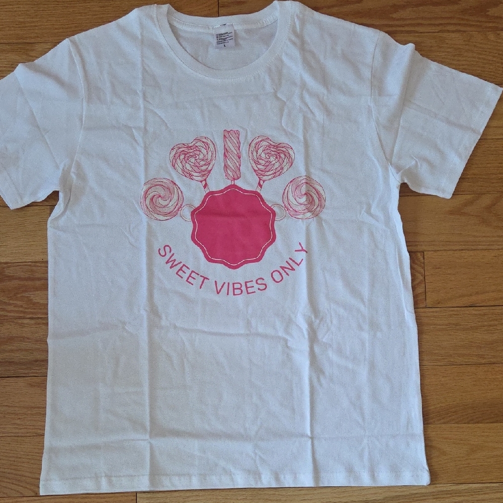 Positive Energy Women's Tee - White and Pink